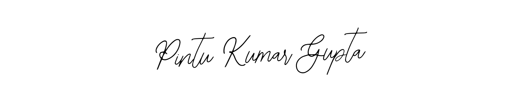 Design your own signature with our free online signature maker. With this signature software, you can create a handwritten (Bearetta-2O07w) signature for name Pintu Kumar Gupta. Pintu Kumar Gupta signature style 12 images and pictures png