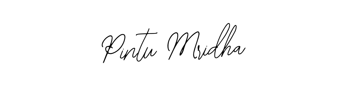 How to make Pintu Mridha signature? Bearetta-2O07w is a professional autograph style. Create handwritten signature for Pintu Mridha name. Pintu Mridha signature style 12 images and pictures png