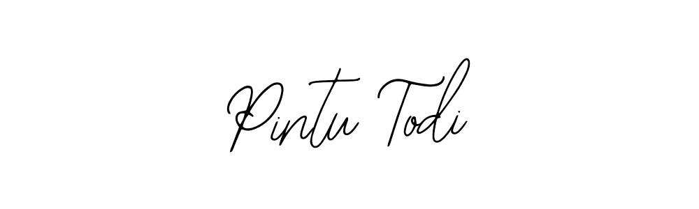 Design your own signature with our free online signature maker. With this signature software, you can create a handwritten (Bearetta-2O07w) signature for name Pintu Todi. Pintu Todi signature style 12 images and pictures png