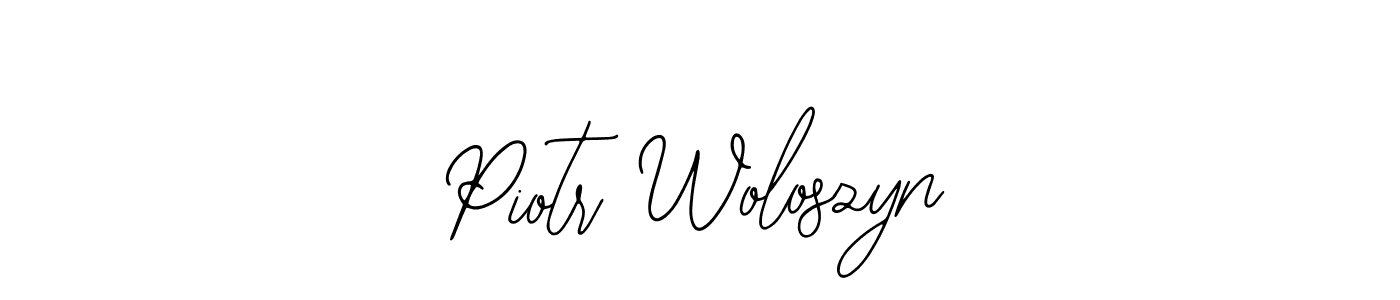 Make a beautiful signature design for name Piotr Woloszyn. With this signature (Bearetta-2O07w) style, you can create a handwritten signature for free. Piotr Woloszyn signature style 12 images and pictures png
