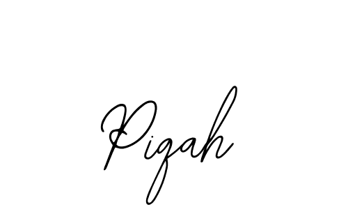 The best way (Bearetta-2O07w) to make a short signature is to pick only two or three words in your name. The name Piqah include a total of six letters. For converting this name. Piqah signature style 12 images and pictures png