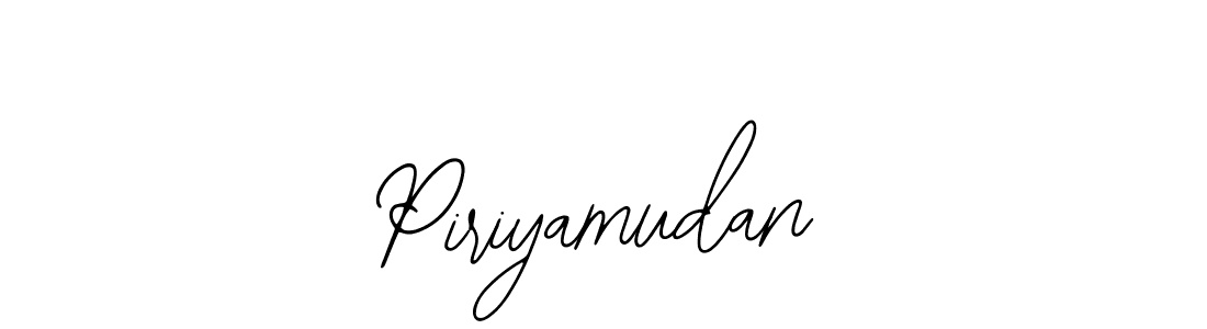 Similarly Bearetta-2O07w is the best handwritten signature design. Signature creator online .You can use it as an online autograph creator for name Piriyamudan. Piriyamudan signature style 12 images and pictures png