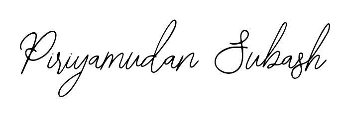 If you are searching for the best signature style for your name Piriyamudan Subash, here we have designed multiple signature styles using Bearetta-2O07w. Piriyamudan Subash signature style 12 images and pictures png