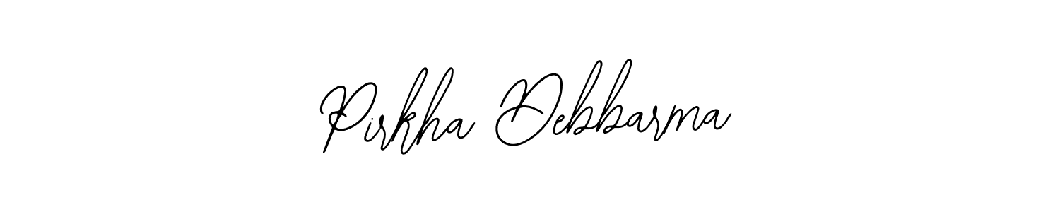 How to make Pirkha Debbarma name signature. Use Bearetta-2O07w style for creating short signs online. This is the latest handwritten sign. Pirkha Debbarma signature style 12 images and pictures png