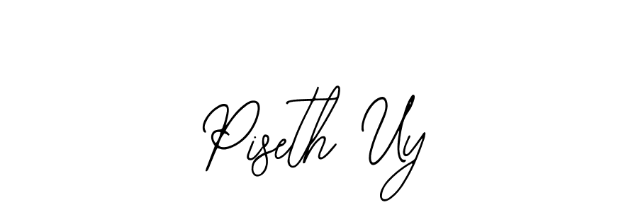 The best way (Bearetta-2O07w) to make a short signature is to pick only two or three words in your name. The name Piseth Uy include a total of six letters. For converting this name. Piseth Uy signature style 12 images and pictures png