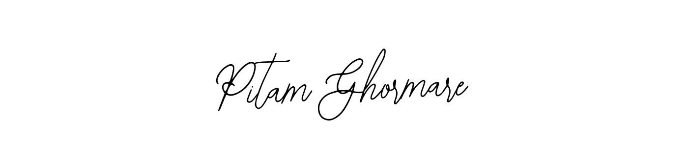 Similarly Bearetta-2O07w is the best handwritten signature design. Signature creator online .You can use it as an online autograph creator for name Pitam Ghormare. Pitam Ghormare signature style 12 images and pictures png