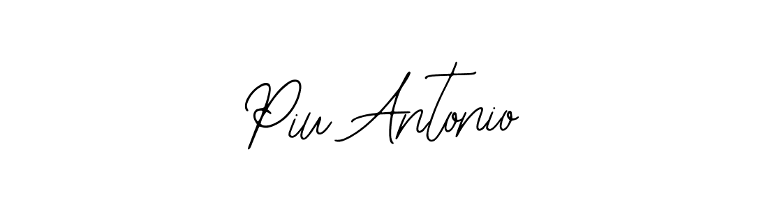 Design your own signature with our free online signature maker. With this signature software, you can create a handwritten (Bearetta-2O07w) signature for name Piu Antonio. Piu Antonio signature style 12 images and pictures png