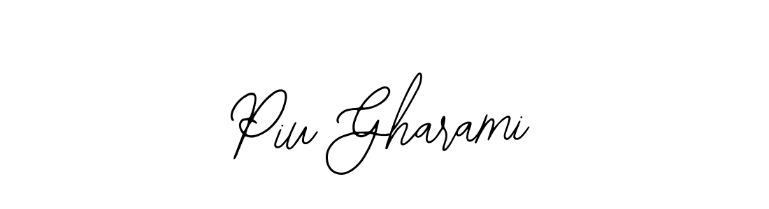 if you are searching for the best signature style for your name Piu Gharami. so please give up your signature search. here we have designed multiple signature styles  using Bearetta-2O07w. Piu Gharami signature style 12 images and pictures png