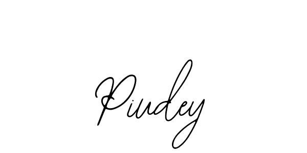 How to make Piudey signature? Bearetta-2O07w is a professional autograph style. Create handwritten signature for Piudey name. Piudey signature style 12 images and pictures png