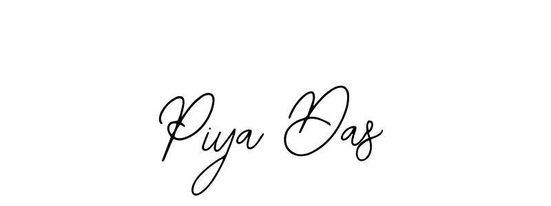 You should practise on your own different ways (Bearetta-2O07w) to write your name (Piya Das) in signature. don't let someone else do it for you. Piya Das signature style 12 images and pictures png