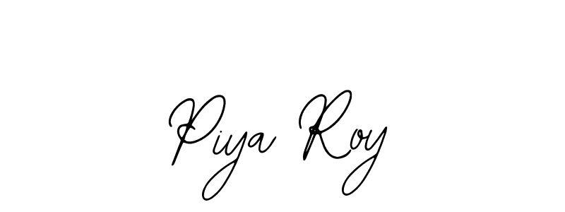Use a signature maker to create a handwritten signature online. With this signature software, you can design (Bearetta-2O07w) your own signature for name Piya Roy. Piya Roy signature style 12 images and pictures png
