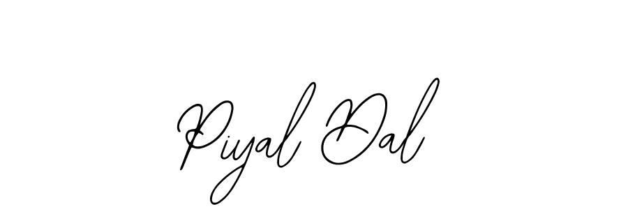 Use a signature maker to create a handwritten signature online. With this signature software, you can design (Bearetta-2O07w) your own signature for name Piyal Dal. Piyal Dal signature style 12 images and pictures png