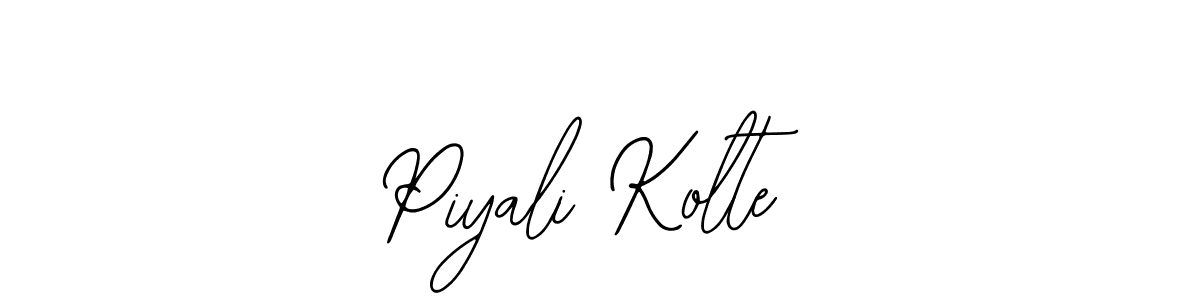 This is the best signature style for the Piyali Kolte name. Also you like these signature font (Bearetta-2O07w). Mix name signature. Piyali Kolte signature style 12 images and pictures png