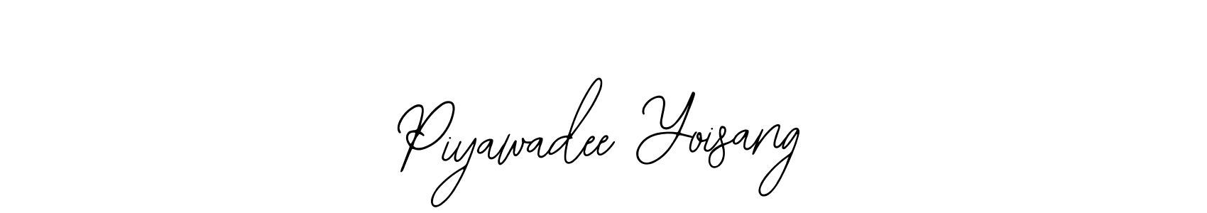 You should practise on your own different ways (Bearetta-2O07w) to write your name (Piyawadee Yoisang) in signature. don't let someone else do it for you. Piyawadee Yoisang signature style 12 images and pictures png