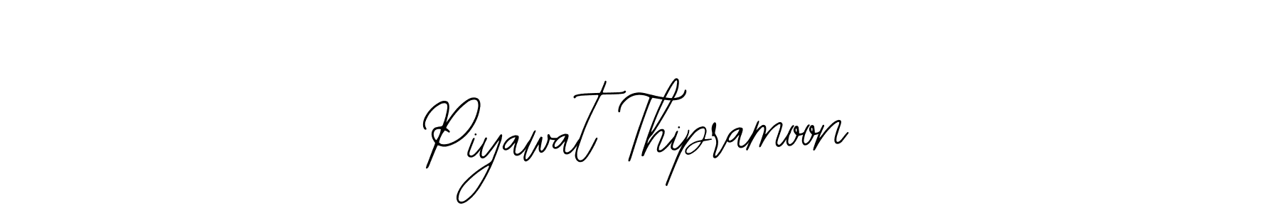 How to make Piyawat Thipramoon name signature. Use Bearetta-2O07w style for creating short signs online. This is the latest handwritten sign. Piyawat Thipramoon signature style 12 images and pictures png