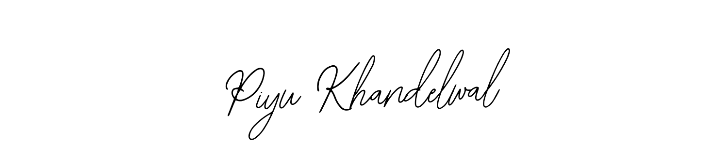 How to make Piyu Khandelwal signature? Bearetta-2O07w is a professional autograph style. Create handwritten signature for Piyu Khandelwal name. Piyu Khandelwal signature style 12 images and pictures png