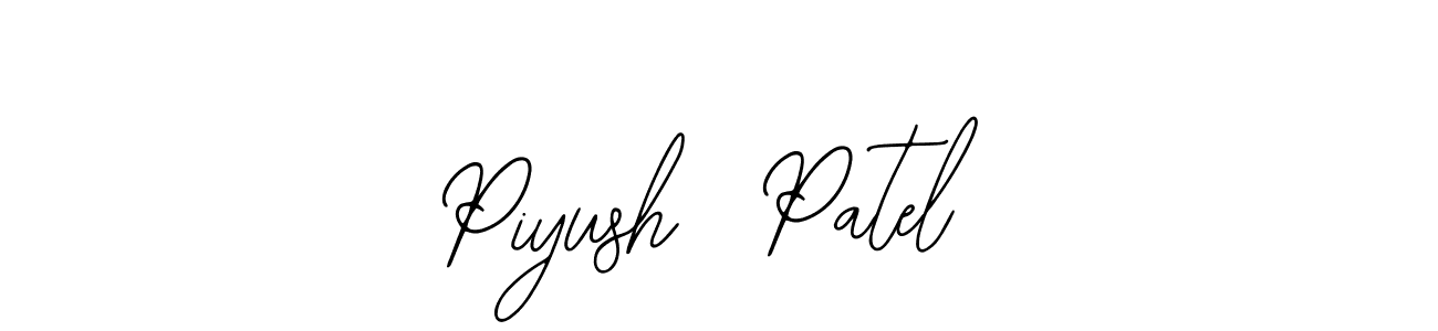 Make a short Piyush  Patel signature style. Manage your documents anywhere anytime using Bearetta-2O07w. Create and add eSignatures, submit forms, share and send files easily. Piyush  Patel signature style 12 images and pictures png