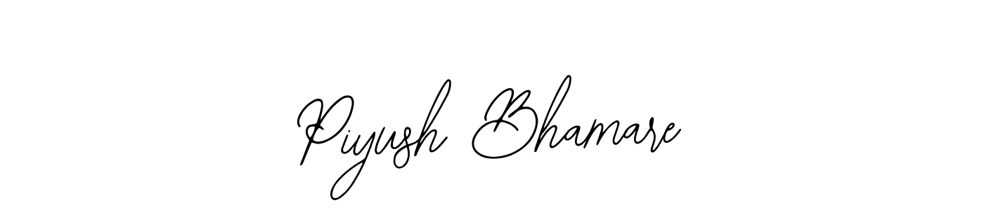 How to make Piyush Bhamare name signature. Use Bearetta-2O07w style for creating short signs online. This is the latest handwritten sign. Piyush Bhamare signature style 12 images and pictures png