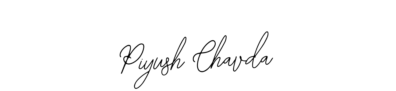 Use a signature maker to create a handwritten signature online. With this signature software, you can design (Bearetta-2O07w) your own signature for name Piyush Chavda. Piyush Chavda signature style 12 images and pictures png