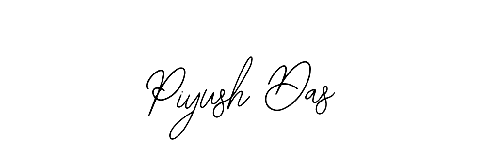 How to make Piyush Das name signature. Use Bearetta-2O07w style for creating short signs online. This is the latest handwritten sign. Piyush Das signature style 12 images and pictures png
