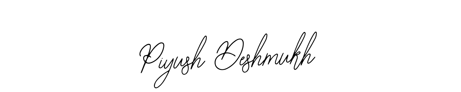 It looks lik you need a new signature style for name Piyush Deshmukh. Design unique handwritten (Bearetta-2O07w) signature with our free signature maker in just a few clicks. Piyush Deshmukh signature style 12 images and pictures png