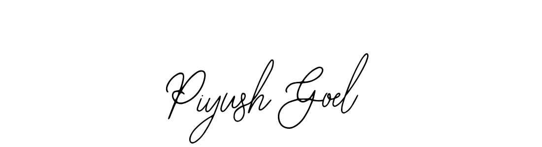 The best way (Bearetta-2O07w) to make a short signature is to pick only two or three words in your name. The name Piyush Goel include a total of six letters. For converting this name. Piyush Goel signature style 12 images and pictures png