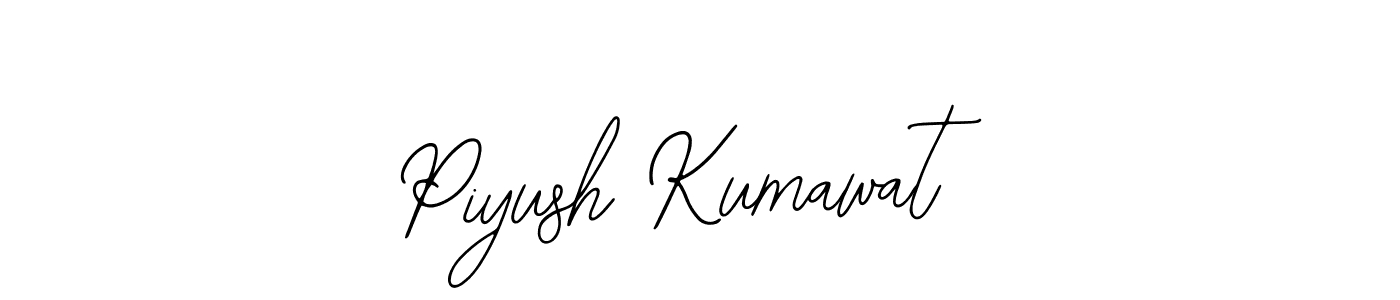 You should practise on your own different ways (Bearetta-2O07w) to write your name (Piyush Kumawat) in signature. don't let someone else do it for you. Piyush Kumawat signature style 12 images and pictures png