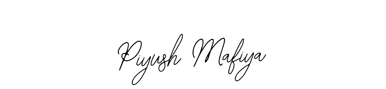 You should practise on your own different ways (Bearetta-2O07w) to write your name (Piyush Mafiya) in signature. don't let someone else do it for you. Piyush Mafiya signature style 12 images and pictures png
