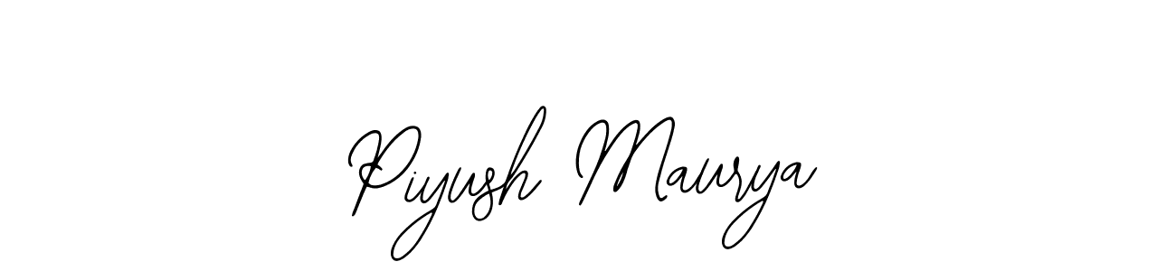 The best way (Bearetta-2O07w) to make a short signature is to pick only two or three words in your name. The name Piyush Maurya include a total of six letters. For converting this name. Piyush Maurya signature style 12 images and pictures png