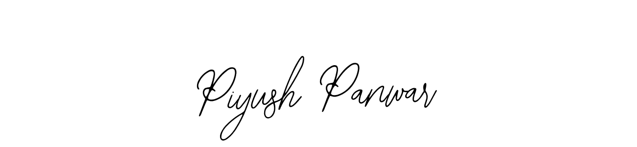 How to make Piyush Panwar name signature. Use Bearetta-2O07w style for creating short signs online. This is the latest handwritten sign. Piyush Panwar signature style 12 images and pictures png