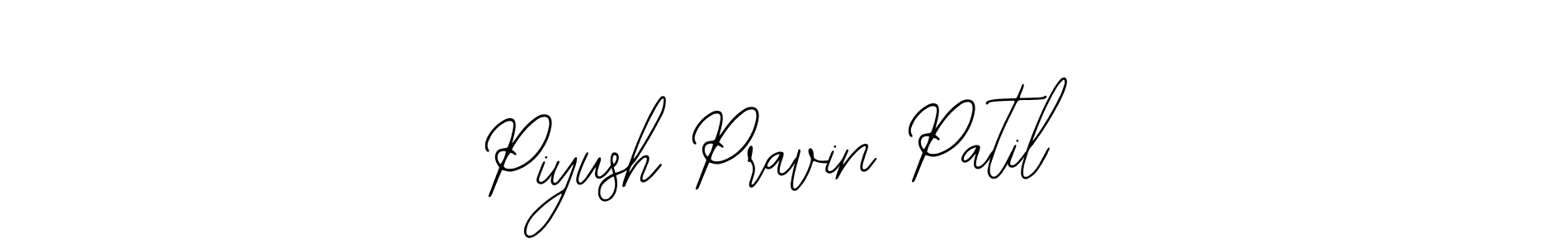 You should practise on your own different ways (Bearetta-2O07w) to write your name (Piyush Pravin Patil) in signature. don't let someone else do it for you. Piyush Pravin Patil signature style 12 images and pictures png