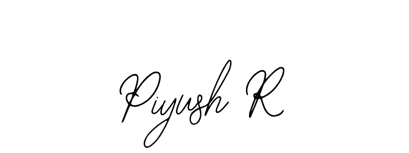 Similarly Bearetta-2O07w is the best handwritten signature design. Signature creator online .You can use it as an online autograph creator for name Piyush R. Piyush R signature style 12 images and pictures png