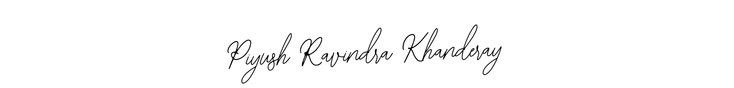 Design your own signature with our free online signature maker. With this signature software, you can create a handwritten (Bearetta-2O07w) signature for name Piyush Ravindra Khanderay. Piyush Ravindra Khanderay signature style 12 images and pictures png
