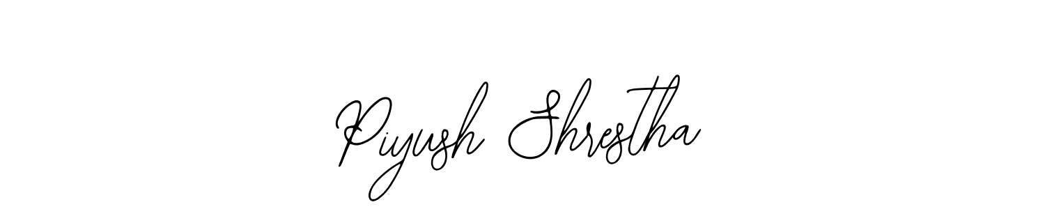 Design your own signature with our free online signature maker. With this signature software, you can create a handwritten (Bearetta-2O07w) signature for name Piyush Shrestha. Piyush Shrestha signature style 12 images and pictures png