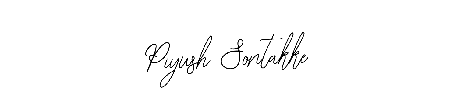 Bearetta-2O07w is a professional signature style that is perfect for those who want to add a touch of class to their signature. It is also a great choice for those who want to make their signature more unique. Get Piyush Sontakke name to fancy signature for free. Piyush Sontakke signature style 12 images and pictures png