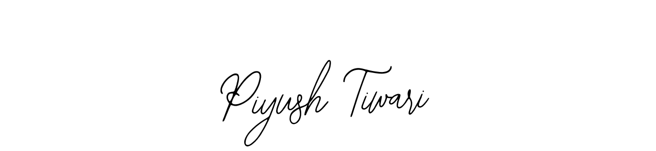 How to make Piyush Tiwari name signature. Use Bearetta-2O07w style for creating short signs online. This is the latest handwritten sign. Piyush Tiwari signature style 12 images and pictures png