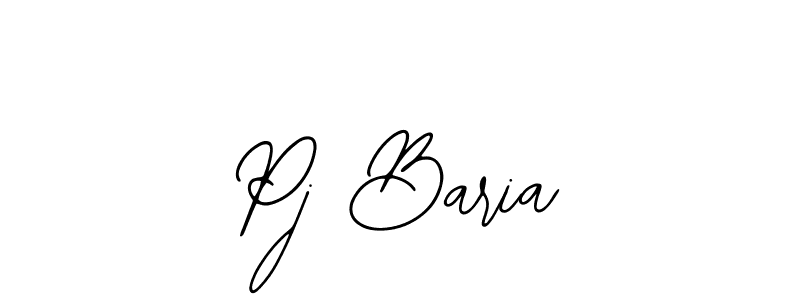 Create a beautiful signature design for name Pj Baria. With this signature (Bearetta-2O07w) fonts, you can make a handwritten signature for free. Pj Baria signature style 12 images and pictures png