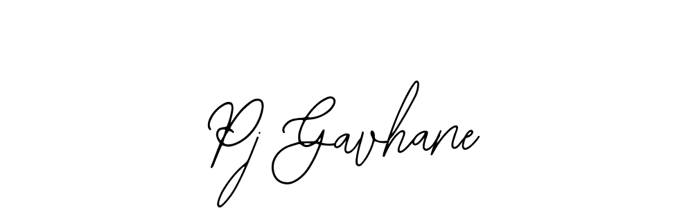 Pj Gavhane stylish signature style. Best Handwritten Sign (Bearetta-2O07w) for my name. Handwritten Signature Collection Ideas for my name Pj Gavhane. Pj Gavhane signature style 12 images and pictures png
