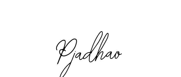 Similarly Bearetta-2O07w is the best handwritten signature design. Signature creator online .You can use it as an online autograph creator for name Pjadhao. Pjadhao signature style 12 images and pictures png