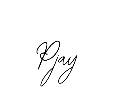 How to make Pjay name signature. Use Bearetta-2O07w style for creating short signs online. This is the latest handwritten sign. Pjay signature style 12 images and pictures png