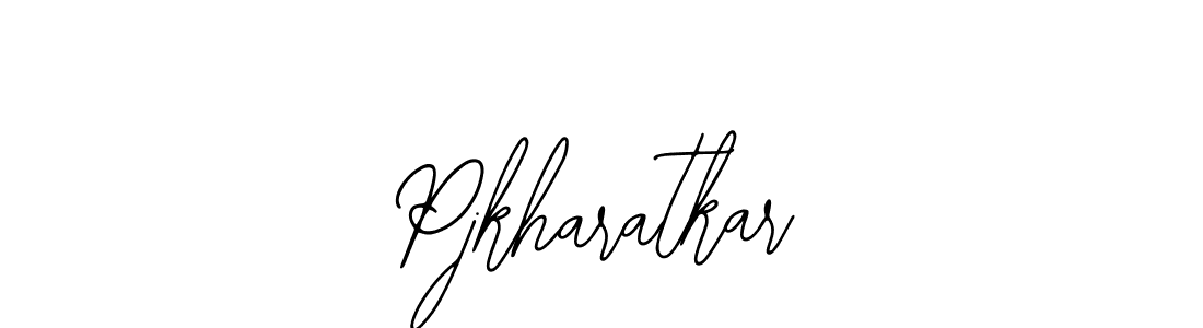 Design your own signature with our free online signature maker. With this signature software, you can create a handwritten (Bearetta-2O07w) signature for name Pjkharatkar. Pjkharatkar signature style 12 images and pictures png