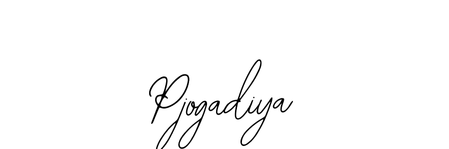 Make a beautiful signature design for name Pjogadiya. With this signature (Bearetta-2O07w) style, you can create a handwritten signature for free. Pjogadiya signature style 12 images and pictures png