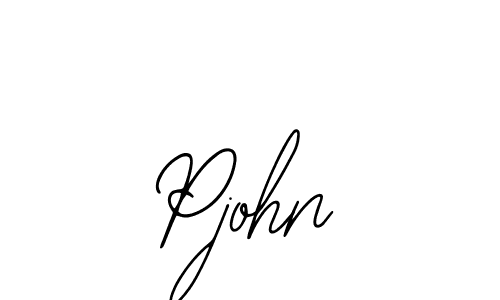 Design your own signature with our free online signature maker. With this signature software, you can create a handwritten (Bearetta-2O07w) signature for name Pjohn. Pjohn signature style 12 images and pictures png