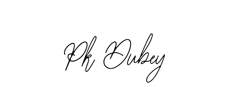 You should practise on your own different ways (Bearetta-2O07w) to write your name (Pk Dubey) in signature. don't let someone else do it for you. Pk Dubey signature style 12 images and pictures png