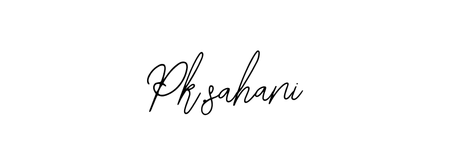 The best way (Bearetta-2O07w) to make a short signature is to pick only two or three words in your name. The name Pk.sahani include a total of six letters. For converting this name. Pk.sahani signature style 12 images and pictures png