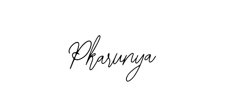if you are searching for the best signature style for your name Pkarunya. so please give up your signature search. here we have designed multiple signature styles  using Bearetta-2O07w. Pkarunya signature style 12 images and pictures png