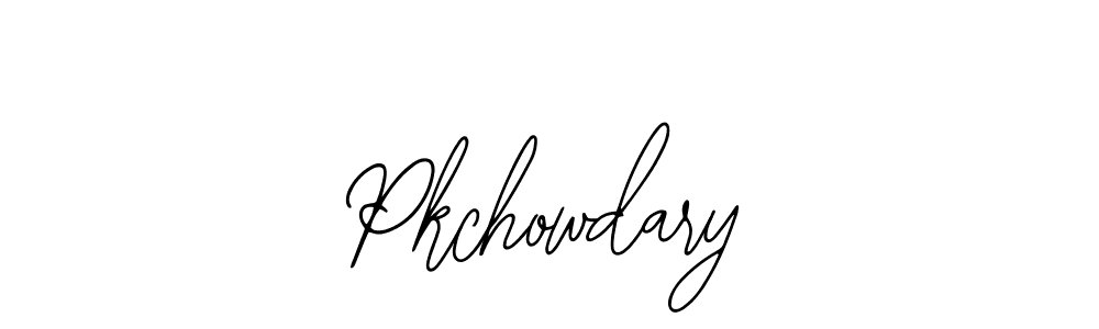 How to make Pkchowdary name signature. Use Bearetta-2O07w style for creating short signs online. This is the latest handwritten sign. Pkchowdary signature style 12 images and pictures png