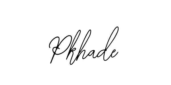 Design your own signature with our free online signature maker. With this signature software, you can create a handwritten (Bearetta-2O07w) signature for name Pkhade. Pkhade signature style 12 images and pictures png