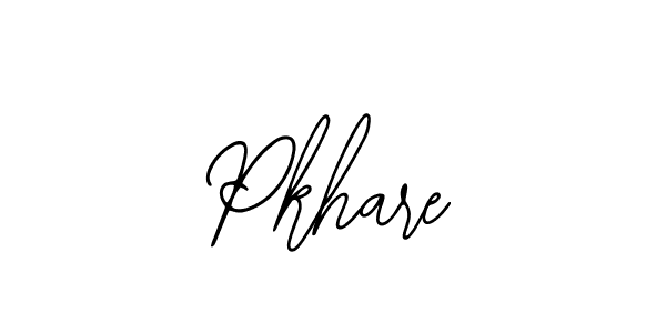 Design your own signature with our free online signature maker. With this signature software, you can create a handwritten (Bearetta-2O07w) signature for name Pkhare. Pkhare signature style 12 images and pictures png