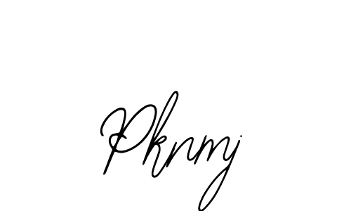 How to make Pknmj name signature. Use Bearetta-2O07w style for creating short signs online. This is the latest handwritten sign. Pknmj signature style 12 images and pictures png